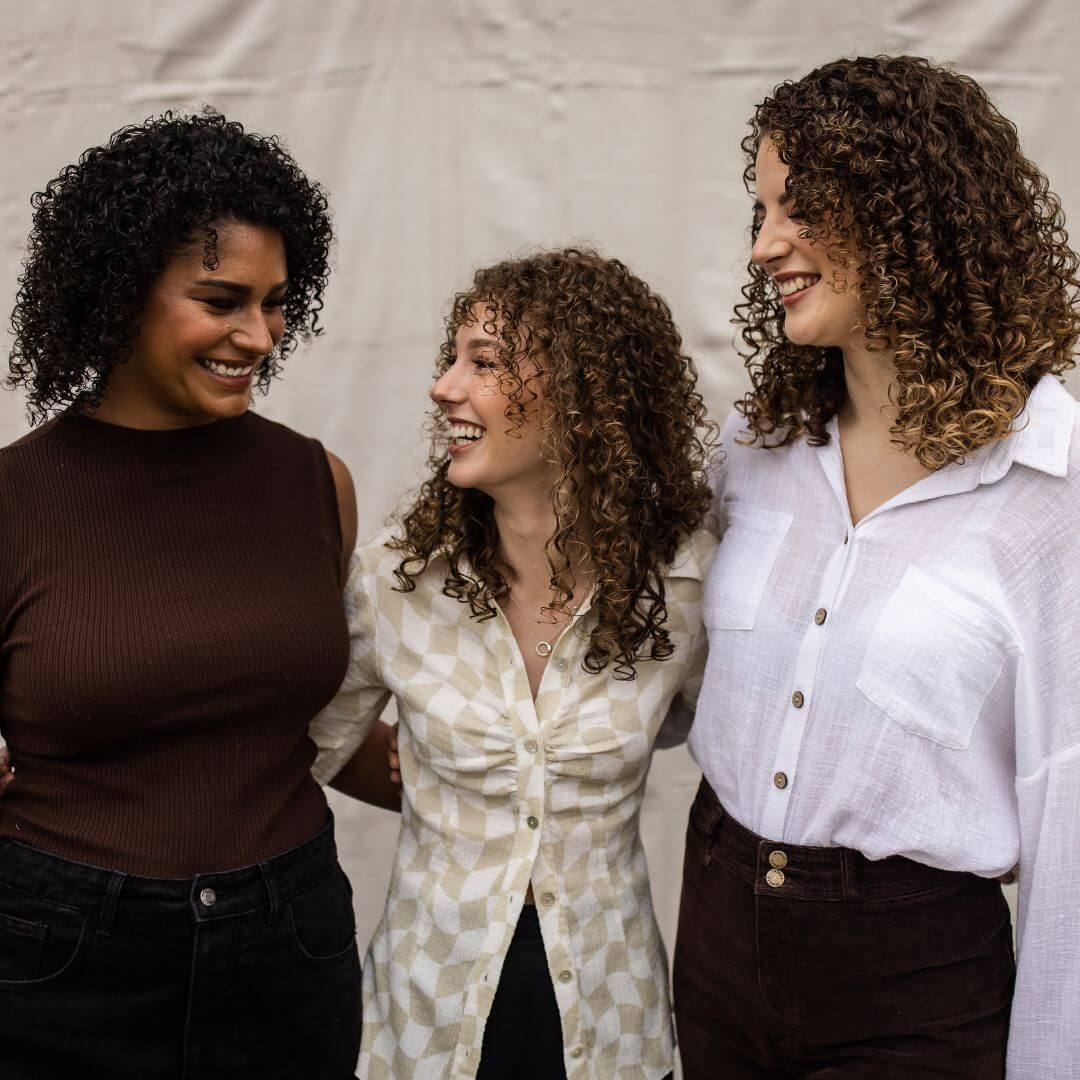 Three curly girls