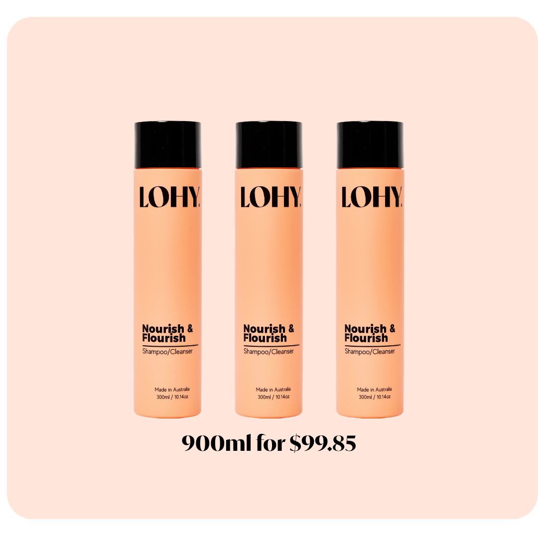 3x Shampoo 300ml Bottles substitue for 800ml Pouch