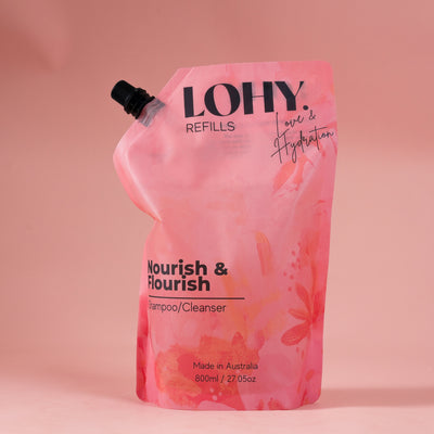 Nourish & Flourish Shampoo 800ml Refill Pouch