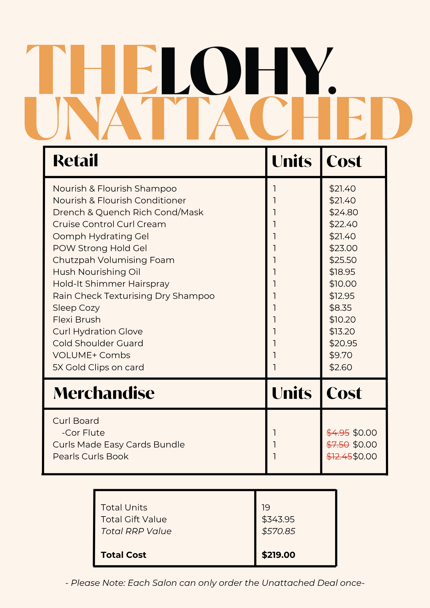X - The Unattached - Introductory Deal