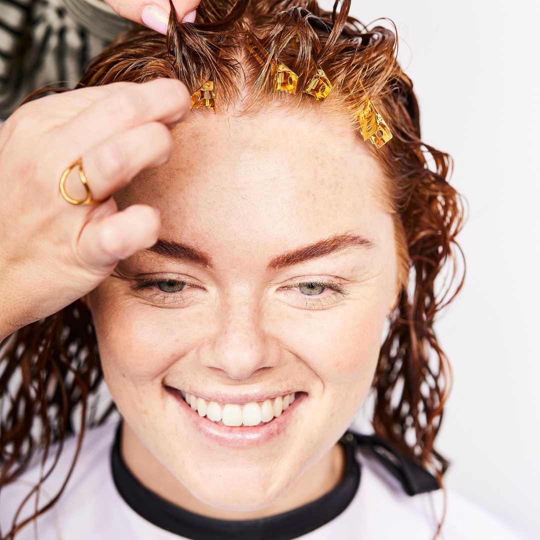 5 x Gold Curly Hair Volume Root Clips